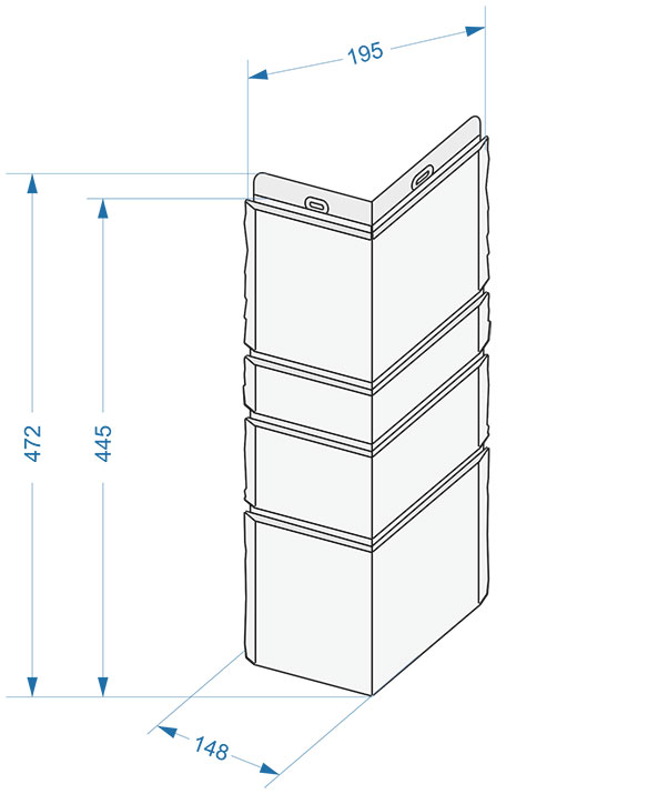 Размеры угла Docke Burg