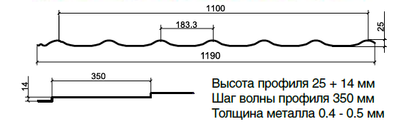 металлочерепица Пурман профиль монтереей
