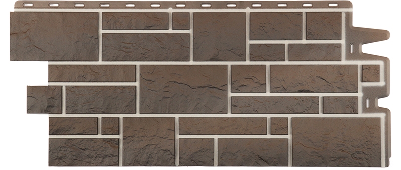 сайдинг под камень Docke Burg земляной