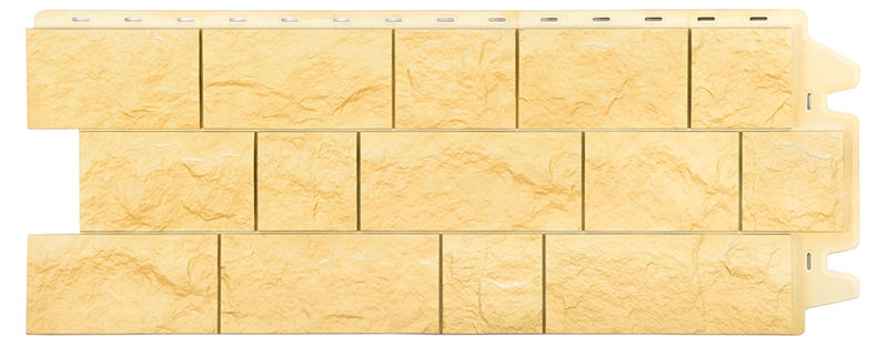 фасадные панели под камень Docke Fels слоновая кость