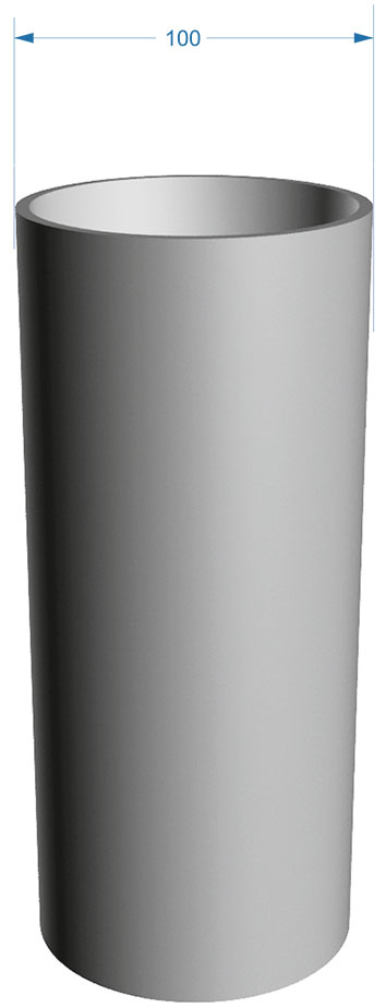 Чертеж трубы Docke Lux Чертеж трубы Деке Люкс