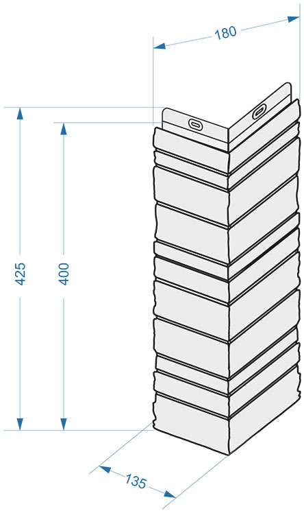 Размеры угла Docke Edel