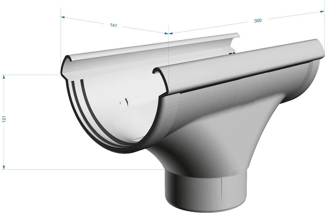 Воронка желоба Docke Lux Воронка желоба Деке Люкс