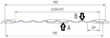 Габаритные размеры профлиста для забора с20