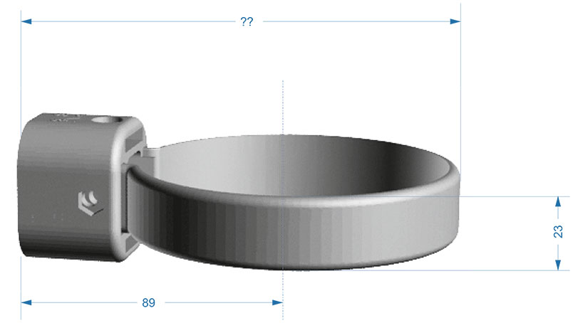 Чертеж крепления трубы Деке Люкс