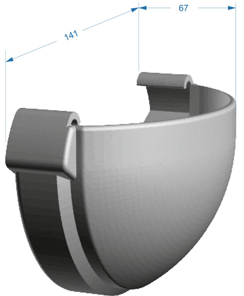Заглушка желоба Docke Lux Заглушка желоба Деке Люкс